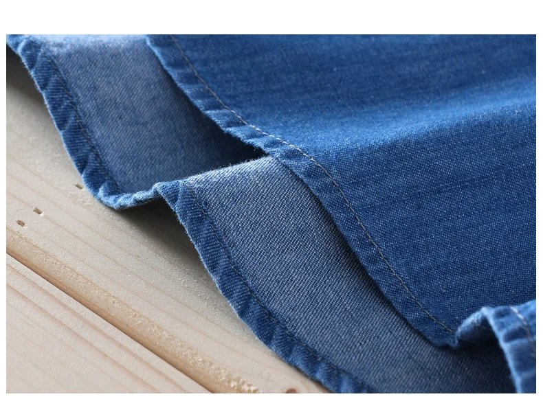 Spring and Autumn Cotton Denim Men's Fashion Loose Casual Washed Shirt