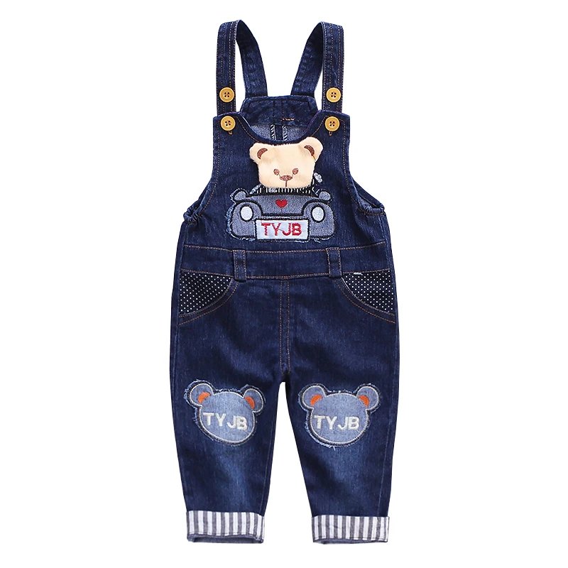 Baby Mickey Denim Overalls Children Autumn Infant Rompers Child Bib Pants Kids Baby Boy Trousers for Toddler Suspender Jeans