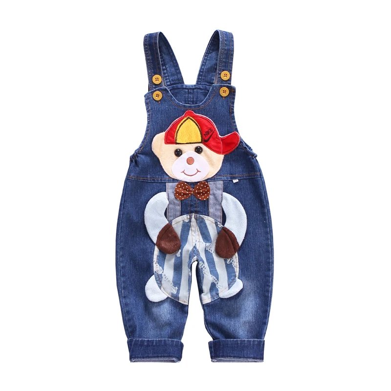 Baby Mickey Denim Overalls Children Autumn Infant Rompers Child Bib Pants Kids Baby Boy Trousers for Toddler Suspender Jeans