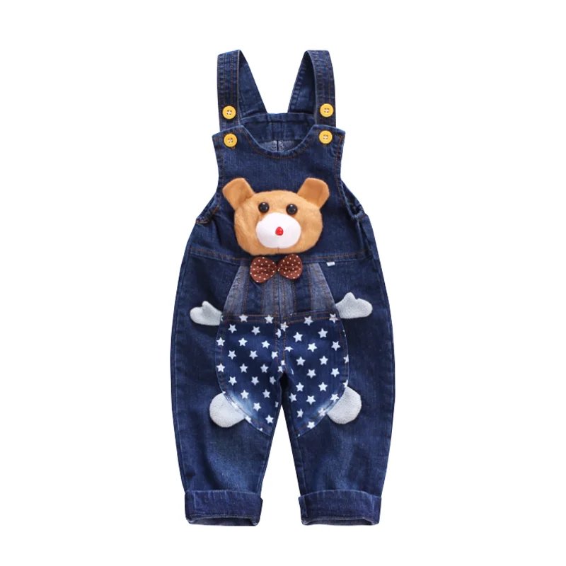 Baby Mickey Denim Overalls Children Autumn Infant Rompers Child Bib Pants Kids Baby Boy Trousers for Toddler Suspender Jeans