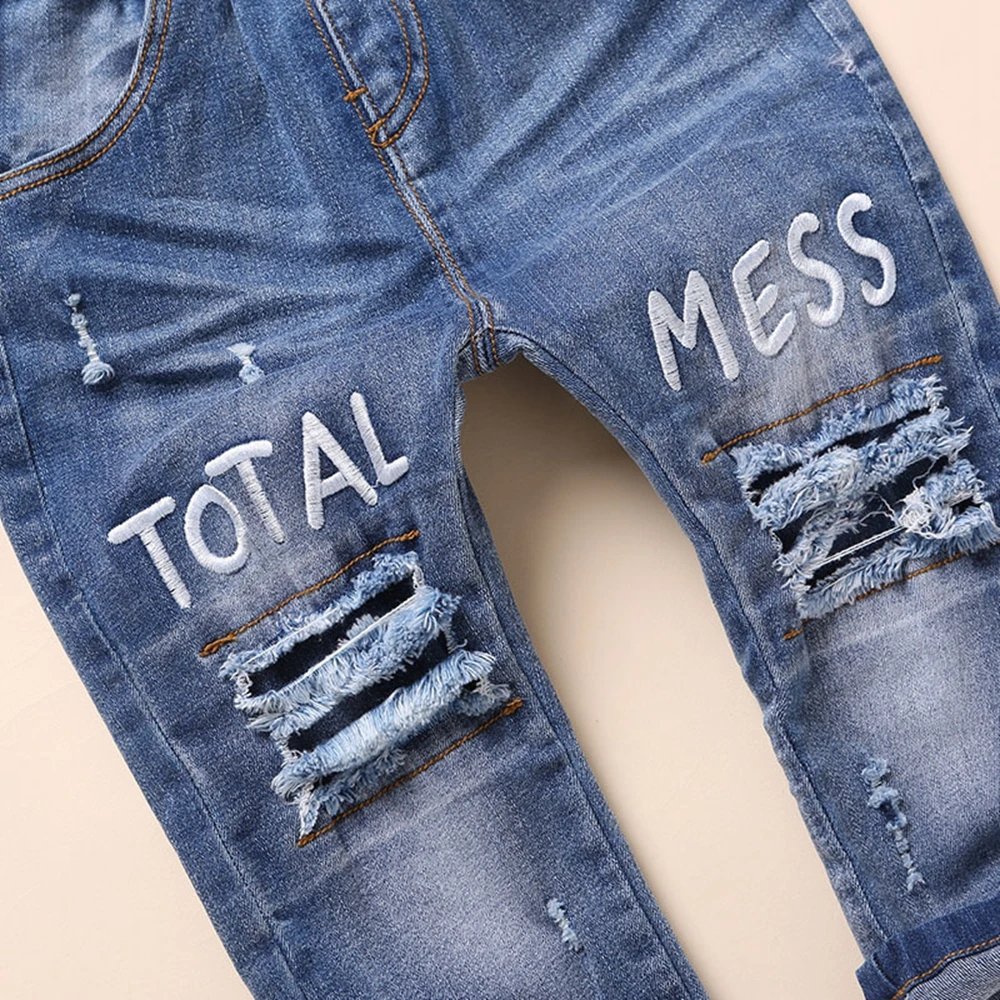 Chumhey 0-6T Spring Autumn Baby Girls Boys Child Kids Jeans Pants Enfant Stretchy Denim Trousers Toddler Clothing 1 2 3 4 5 6