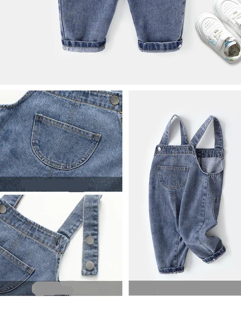 Spring Autumn Winter Overalls for Baby Boys Girls Jumpsuits Children Denim Overalls Jeans for Kids Fashion Toddler Clothing