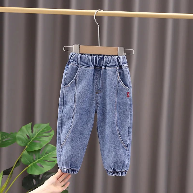 Spring Autumn Children Clothes Baby Boys Girls Cartoon Denim Pants Overalls Infant Outfit Kids Giraffe Fashion Toddler Casual