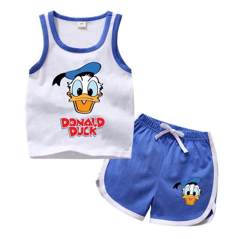 1-4 years Baby Boys Cartoon Mickey Cotton Short Sleeve T-shirt +Belt Denim Shorts Outfits Kids Toddler Boy Summer Clothes Set