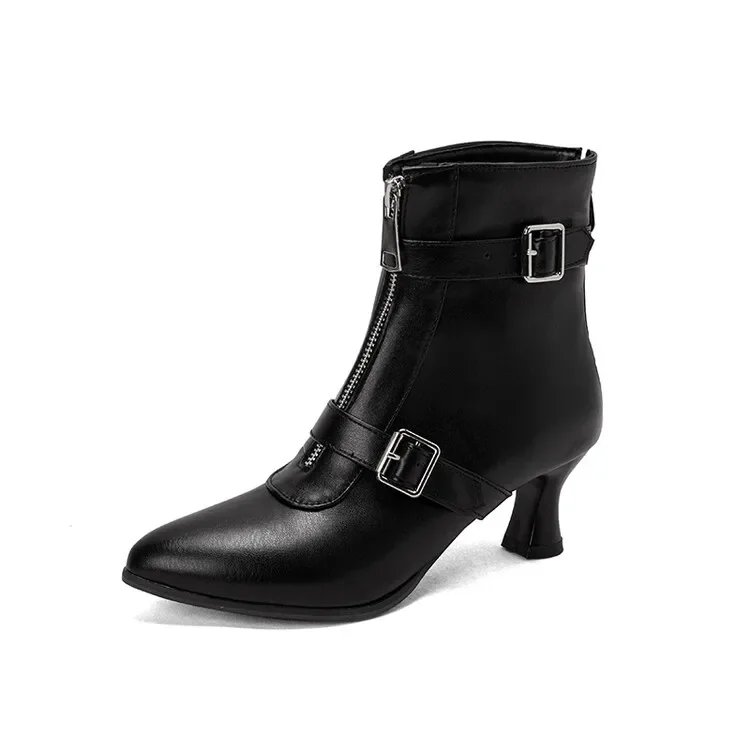Black Buckle Boots