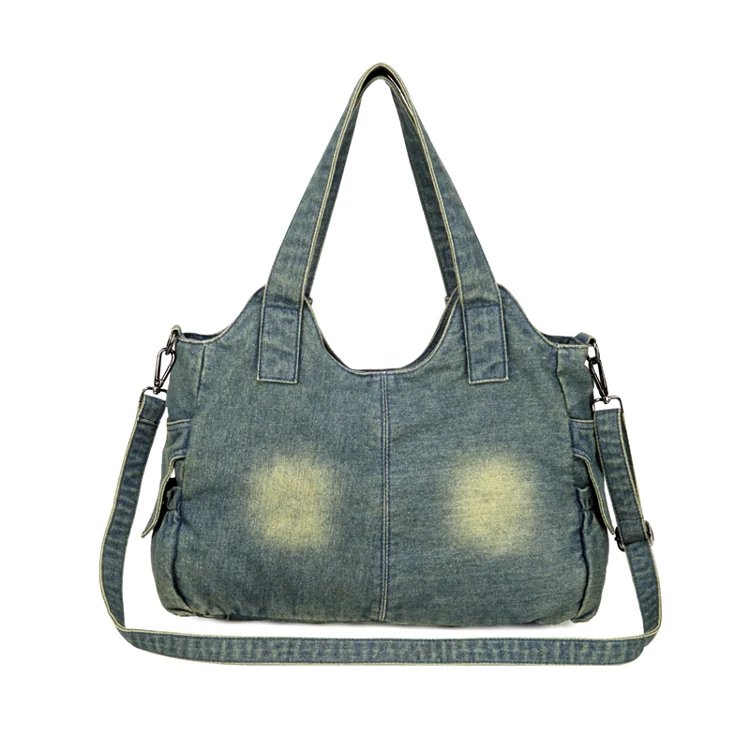iPinee Women's Denim Bag Y2K Vintage Blue Jean Purse and Handbags Crossbody Shoulder Wallet Large Capacity