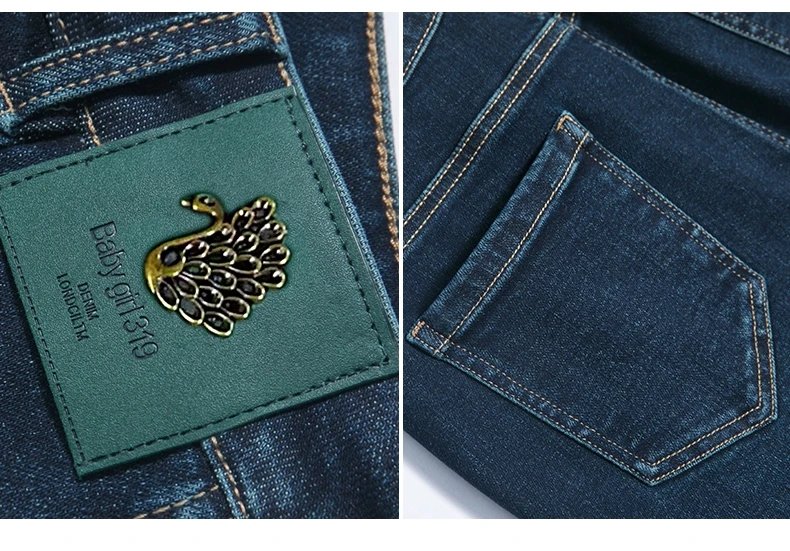 High Quality Stretch Women's Jeans Korean Casual High Waisted Straight leg Cotton Denim Women's Pants 2024 Spring and Autumn 4XL