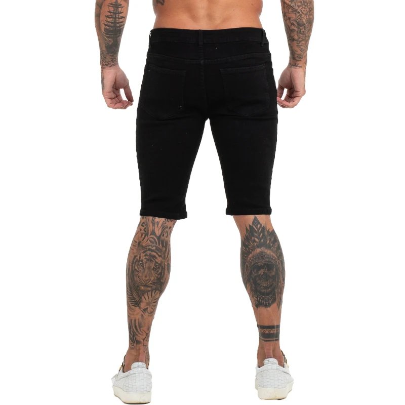 Mens Shorts Jeans Denim Shorts Black High Waist Ripped Summer Jeans Shorts For Men Brand Plus Size Casual Streetwear dk03