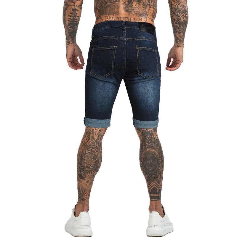 Mens Shorts Jeans Denim Shorts Black High Waist Ripped Summer Jeans Shorts For Men Brand Plus Size Casual Streetwear dk03
