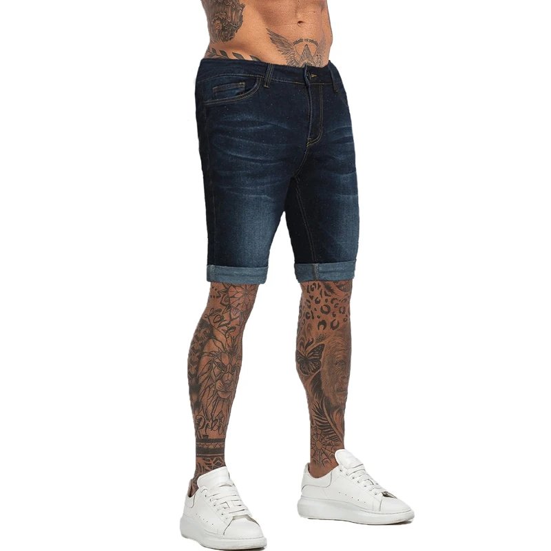 Mens Shorts Jeans Denim Shorts Black High Waist Ripped Summer Jeans Shorts For Men Brand Plus Size Casual Streetwear dk03