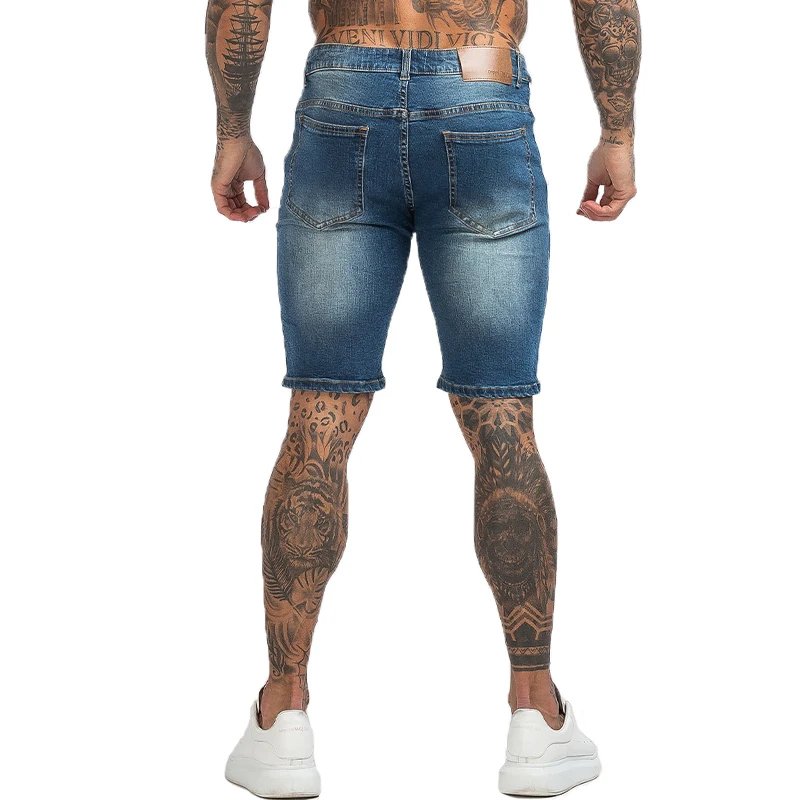 Mens Shorts Jeans Denim Shorts Black High Waist Ripped Summer Jeans Shorts For Men Brand Plus Size Casual Streetwear dk03