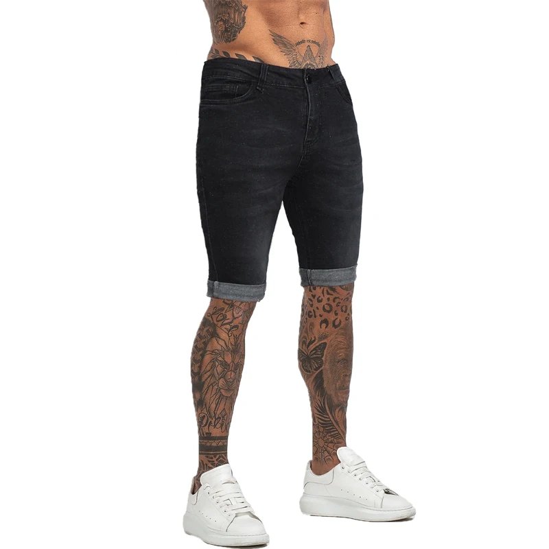 Mens Shorts Jeans Denim Shorts Black High Waist Ripped Summer Jeans Shorts For Men Brand Plus Size Casual Streetwear dk03