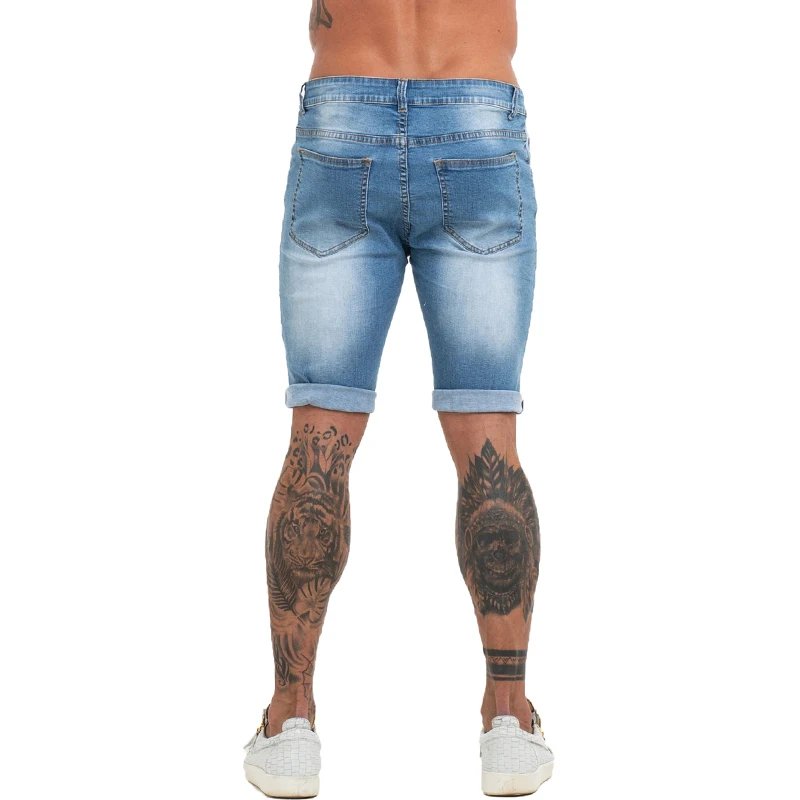 Mens Shorts Jeans Denim Shorts Black High Waist Ripped Summer Jeans Shorts For Men Brand Plus Size Casual Streetwear dk03