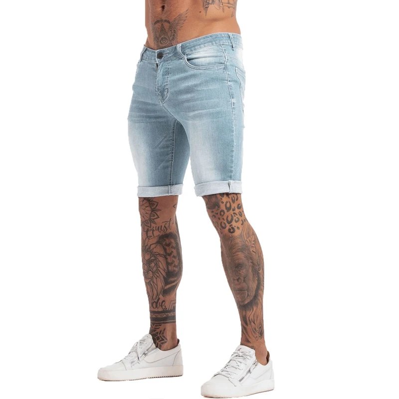 Mens Shorts Jeans Denim Shorts Black High Waist Ripped Summer Jeans Shorts For Men Brand Plus Size Casual Streetwear dk03