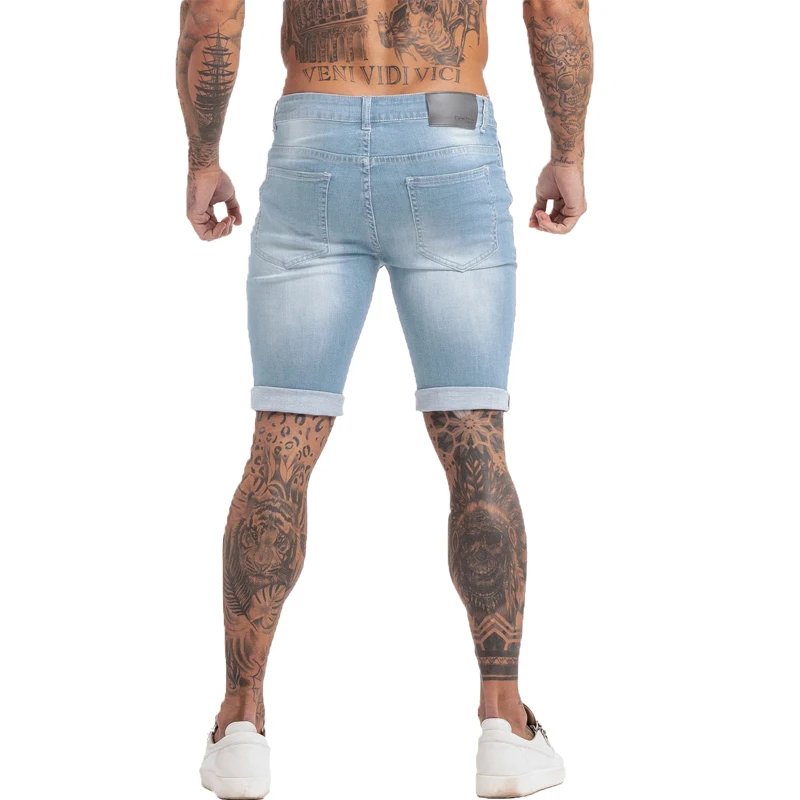 Mens Shorts Jeans Denim Shorts Black High Waist Ripped Summer Jeans Shorts For Men Brand Plus Size Casual Streetwear dk03