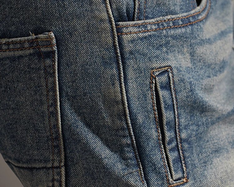 2022 Summer New American Retro Multi-pocketed Denim Shorts Men's Fashion 100% Cotton Washed Old Straight Casual Five-point Pants