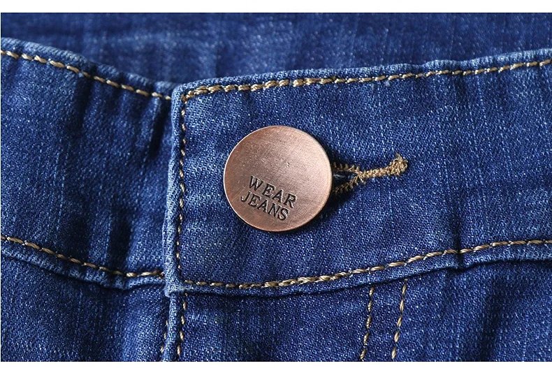 2023 Blue Soft Denim Short For Men Mens Summer Stretch Light Weight Jean Knee Length Pants