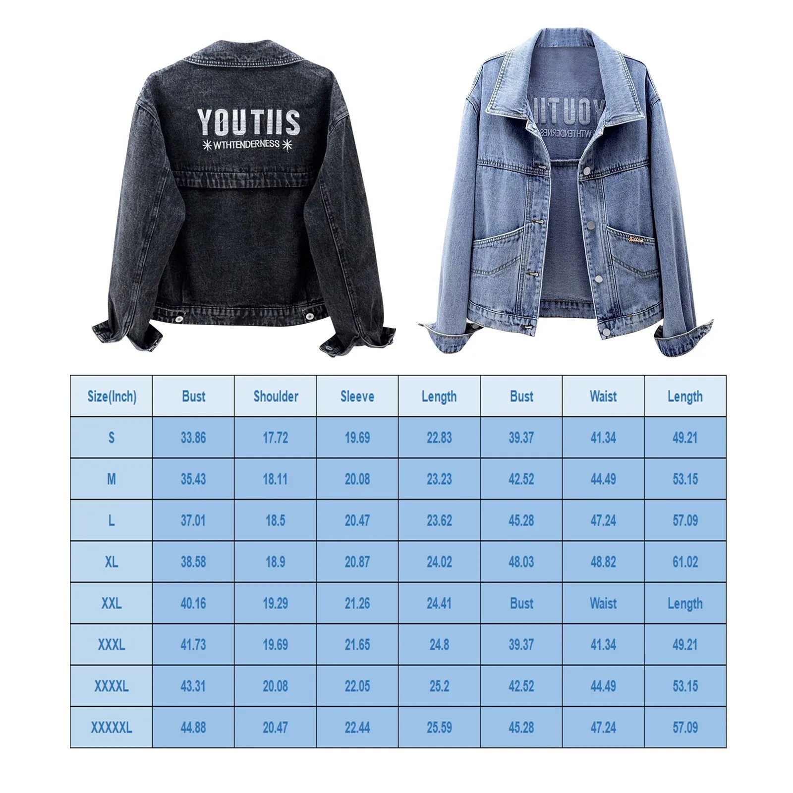 Turn-down Jackets Collar Loose Denim Jacket Women Spring And Autumn Single Breasted Female Outwear Casual Jean Coats Jackets