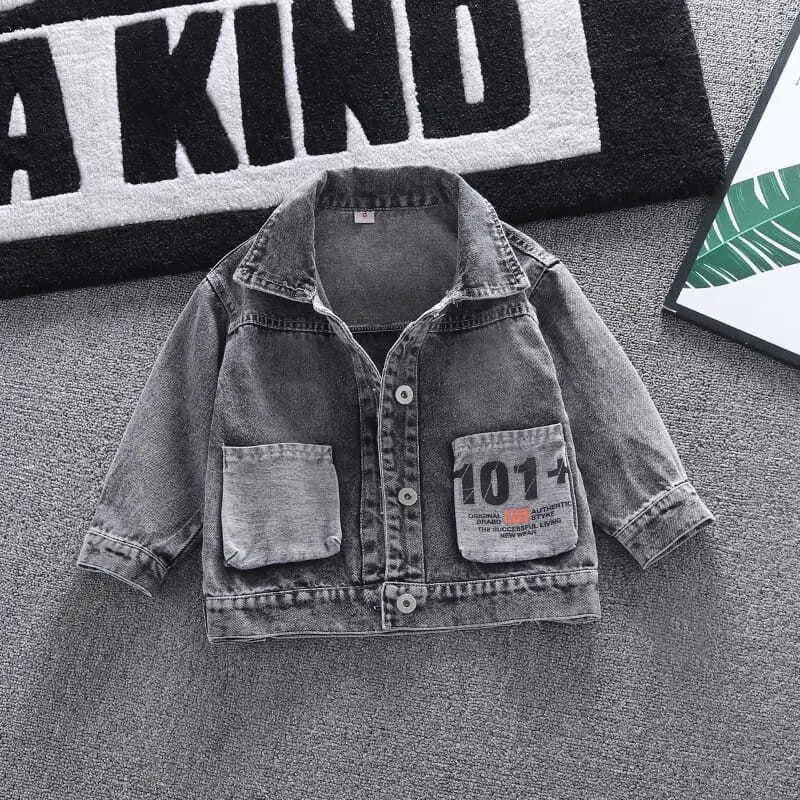 Mickey Denim Jacket For Boys Fashion Coats Children Clothing Autumn Baby Girls Clothes Outerwear Cartoon Jean Jackets Coat