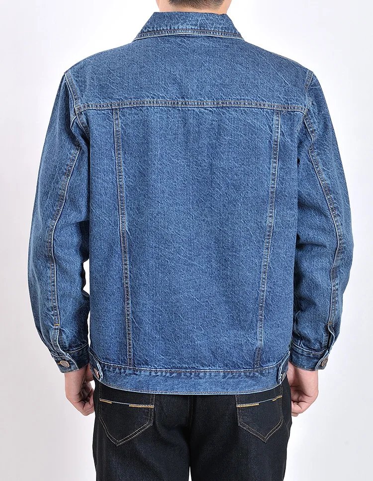 B Men's Outwear Cowboy Jackets Clothing 2022 Spring Autumn Large Size Jacket Coat Male Button Casual Blue Denim Jacket S-4XL