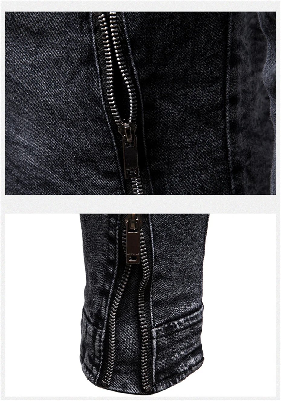 Blue Denim Jacket Men Motorcycle Jacket Spring Autumn Slim Fit Jackets Fashion Casual Stand Collar Denim Coat Male