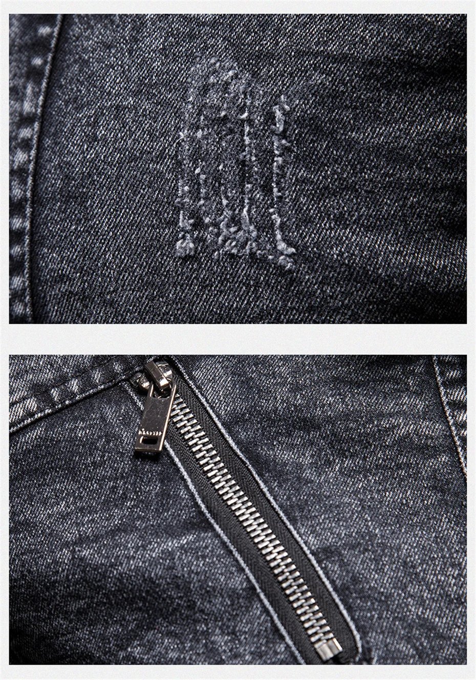 Blue Denim Jacket Men Motorcycle Jacket Spring Autumn Slim Fit Jackets Fashion Casual Stand Collar Denim Coat Male