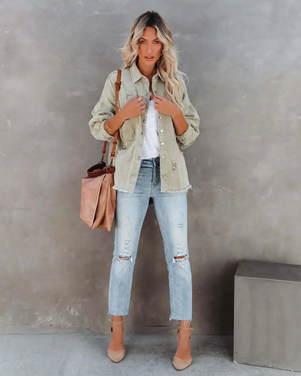 Solid Casual Loose Denim Shirts For Women Autumn Vintage Women's Oversized Shirts And Blouses Fashion Youth Female Tops