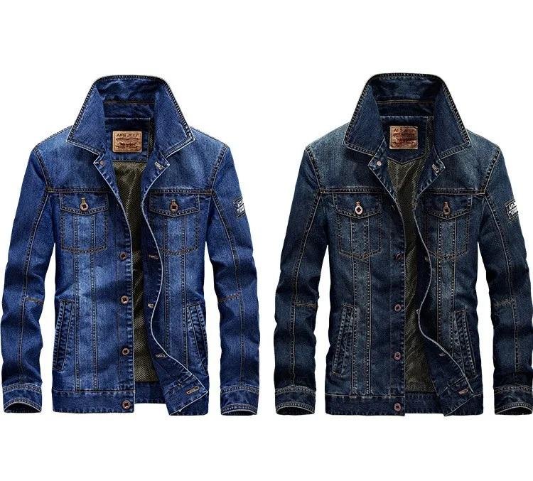 Men's Spring Fashion Denim Jacket Jeans Jacket Top Quality Brand Male Winter Bomber Outwear Coats Plus Size 4XL