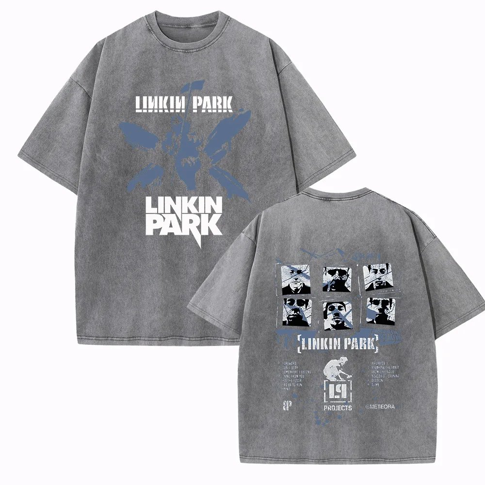 Linkin-Park Shirts Vintage Harajuku O-Neck Short Sleeve Cotton T-Shirts Street trend anime simple sports style Classic Simple