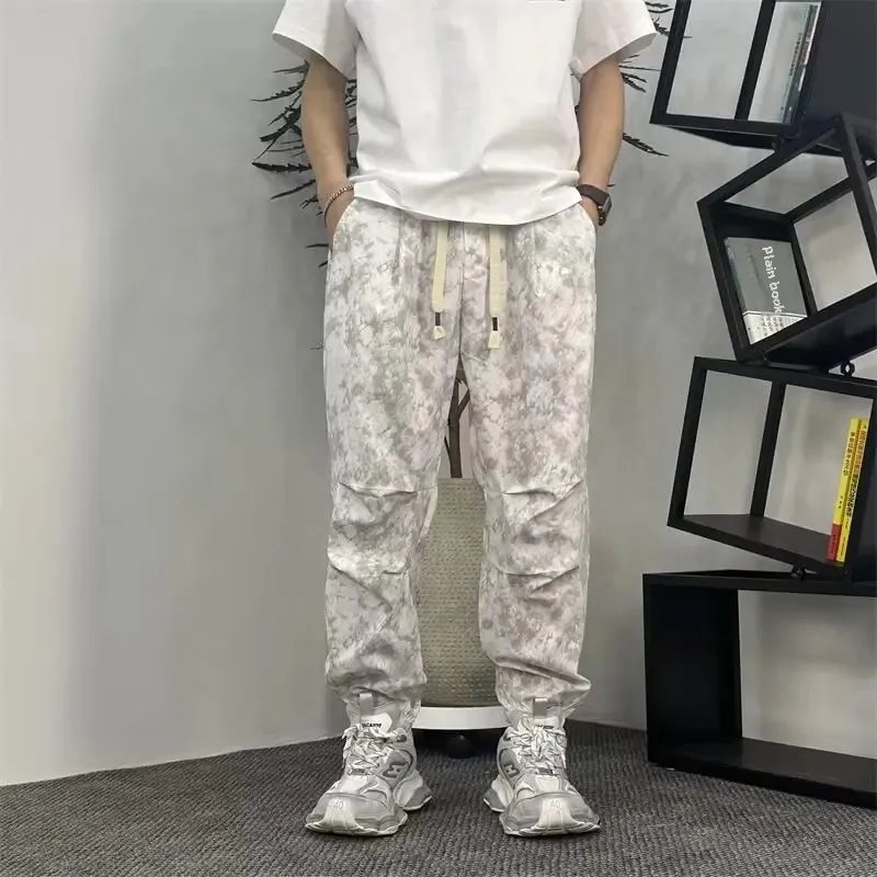 Autumn Quick-Dry Loose-Fit Casual Pants Trendy Men's Dirty Pants New Men's Sweatpants Versatile Fashionable Ankle-Length Cropped