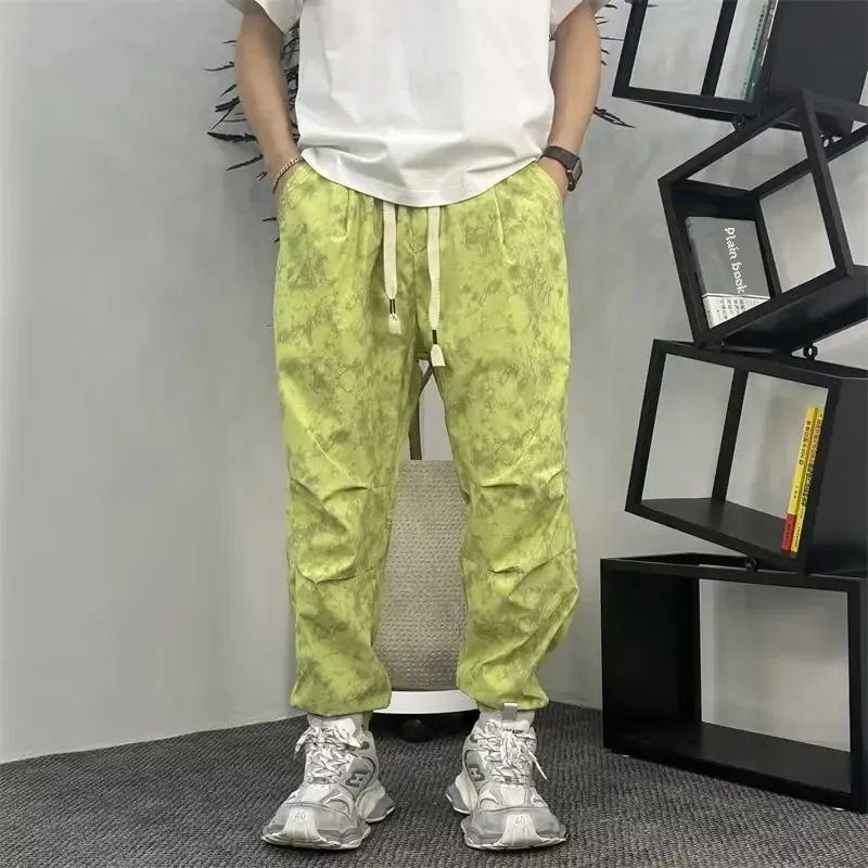 Autumn Quick-Dry Loose-Fit Casual Pants Trendy Men's Dirty Pants New Men's Sweatpants Versatile Fashionable Ankle-Length Cropped