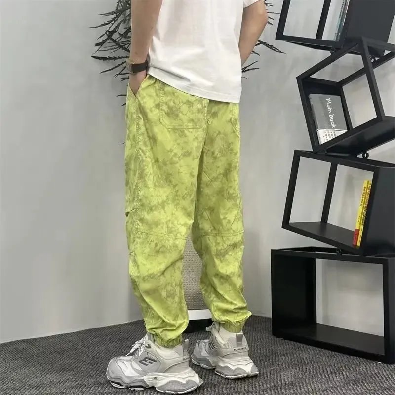 Autumn Quick-Dry Loose-Fit Casual Pants Trendy Men's Dirty Pants New Men's Sweatpants Versatile Fashionable Ankle-Length Cropped